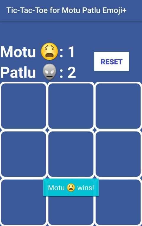 Tic-Tac-Toe for Motu Patlu Emoji+ screenshot 2