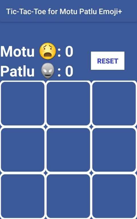 Tic-Tac-Toe for Motu Patlu Emoji+ screenshot 3