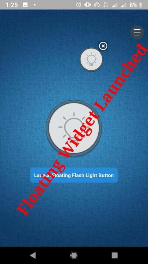 Floating FlashLight Widget 2019 - 2 Widgets screenshot 6