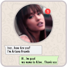 Live Chat With Ariana Grande - Prank आइकन