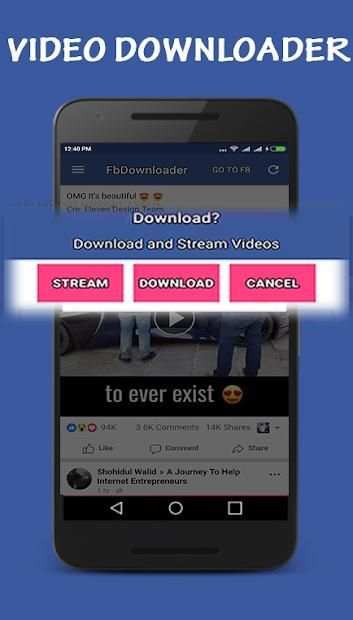 Video Downloader for Facebook: My FBvideosdownload screenshot 2