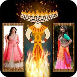 ikon Dussehra Dual Photo Frame