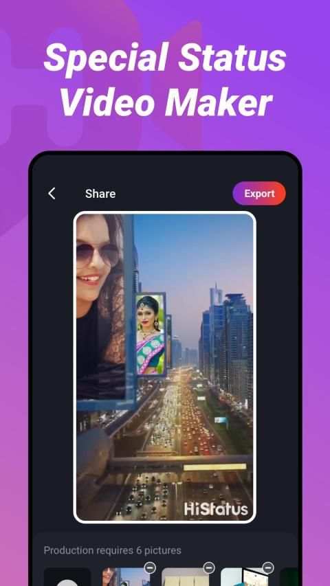 Histatus—Status Video Editor & Free Magic Effects screenshot 1