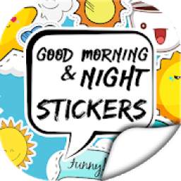 Good Morning and Night Stickers