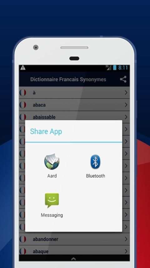 Dictionnaire Francais Synonymes скриншот 1