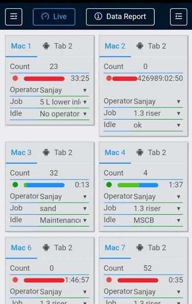 OEE App screenshot 2