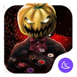 Red Scary Pumpkin Halloween theme*