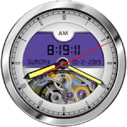3D Analog Clock Live Wallpapers Free: Clock Widget आइकन