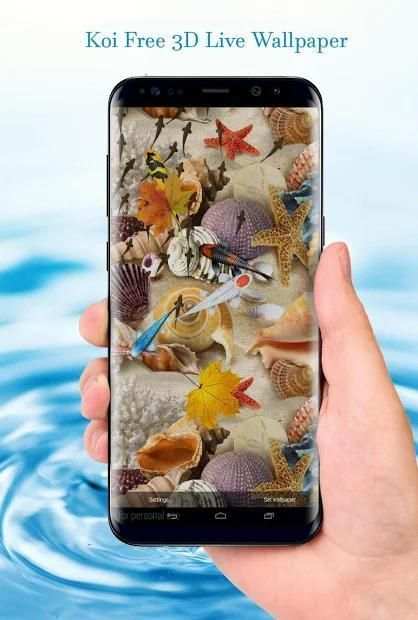 Koi Free 3D Live Wallpaper स्क्रीनशॉट 1