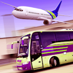Airport Bus Runway 3D आइकन