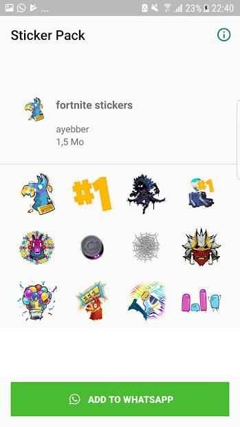 FORTNlTE Whatsapp Stickers screenshot 2