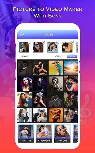 Picture to Video Maker with Song screenshot 1