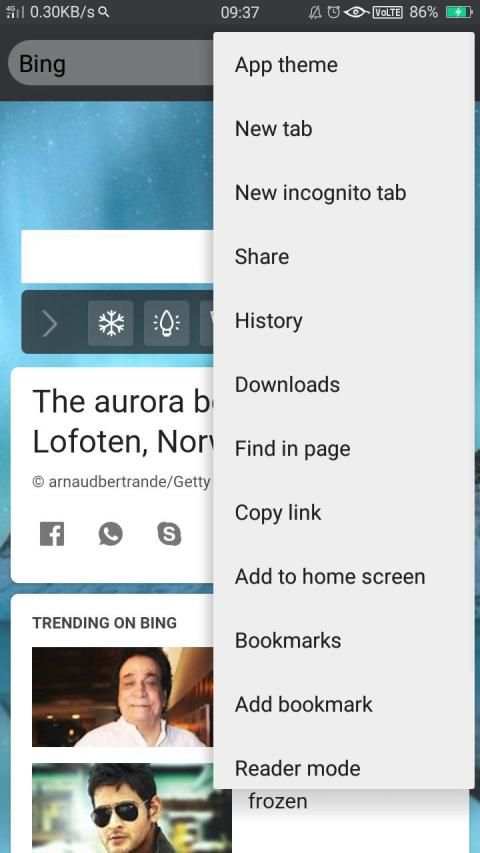 Bing Browser screenshot 1