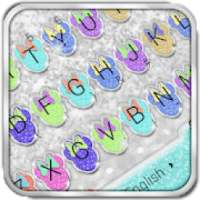 Pretty Colorful Glitter Keyboard Theme