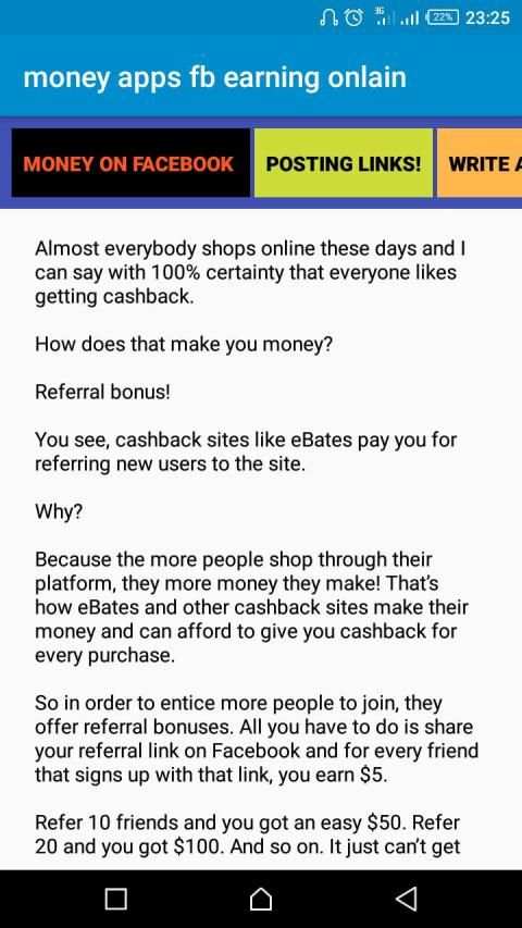 Make money on Facebook screenshot 3