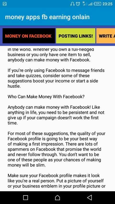 Make money on Facebook screenshot 4