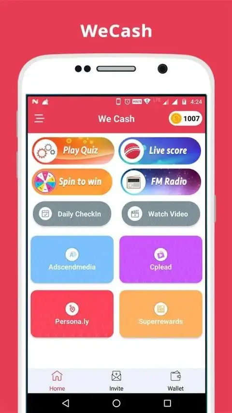 We Cash Earn Daily Money Apk, by livecrm