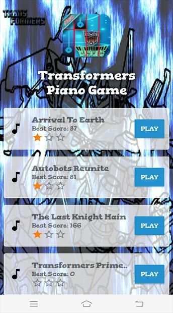 Transformers Piano Game screenshot 2