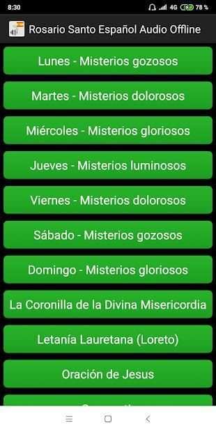 Rosario Santo Español Audio Offline screenshot 1