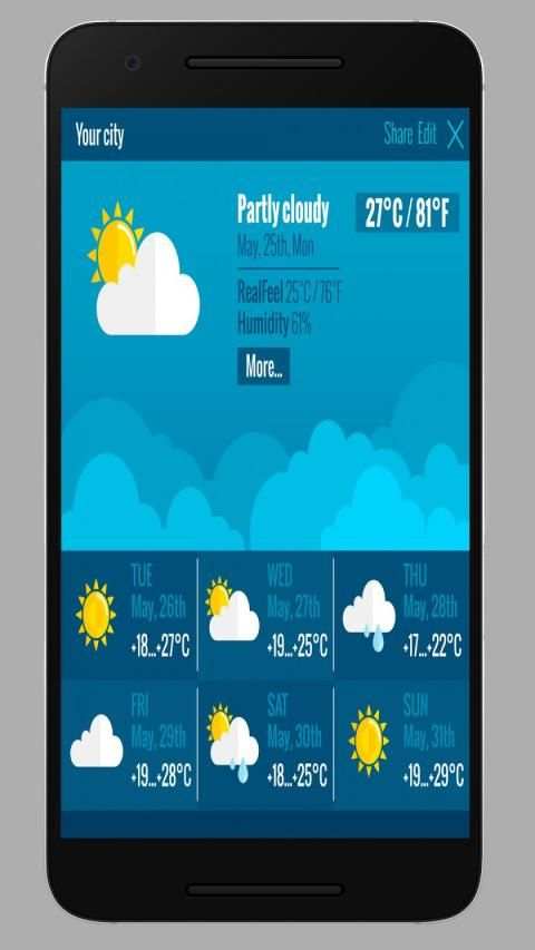 Amazing accurate weather forecast screenshot 1