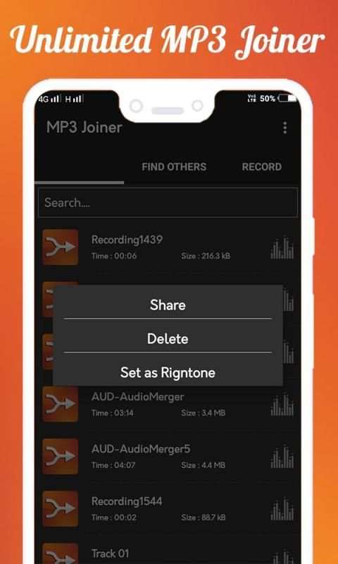 MP3 Joiner screenshot 1