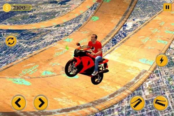 Mega Ramp GT Bike Stunts Racing Challenge screenshot 7