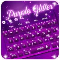 New Purple Glitter Keyboard Theme on 9Apps