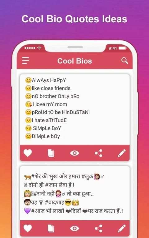 Cool Bio Quotes Ideas - Funny Cool Instagram Bio screenshot 4