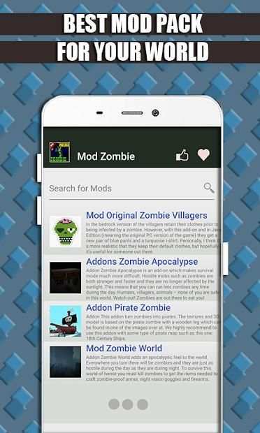 Zombie Mod for MCPE screenshot 1