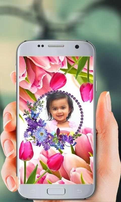 Tulip Flower Photo Frames स्क्रीनशॉट 1
