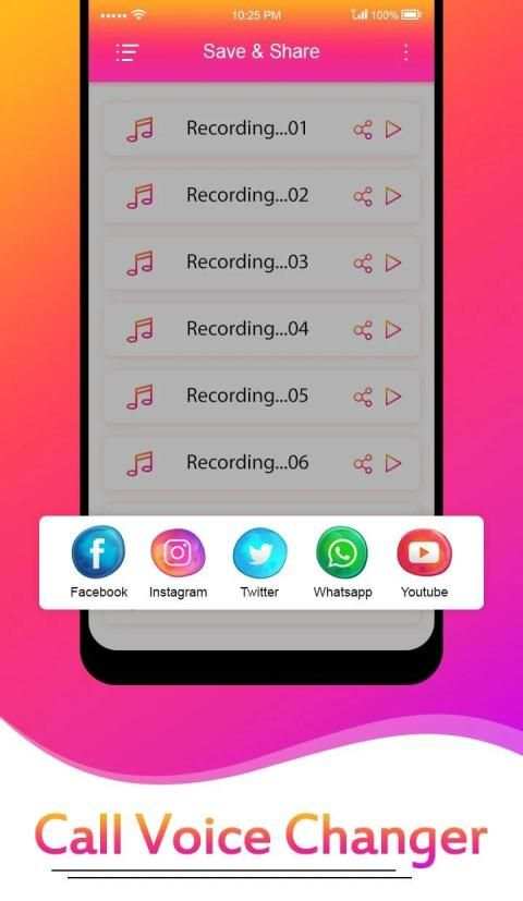 Call Voice Changer -Voice Changer App screenshot 1