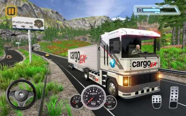 Euro Cargo Truck Transport Drive Simulator 2019 screenshot 2