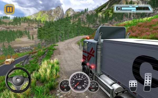 Euro Cargo Truck Transport Drive Simulator 2019 screenshot 3