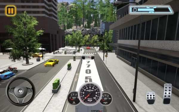 Euro Cargo Truck Transport Drive Simulator 2019 screenshot 4