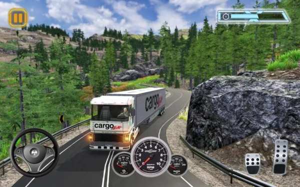 Euro Cargo Truck Transport Drive Simulator 2019 screenshot 5