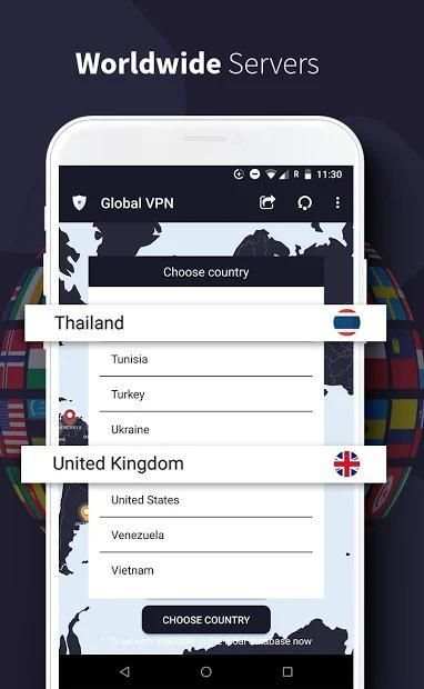 Global VPN - Unlimited Free Fast & Secure VPN screenshot 8