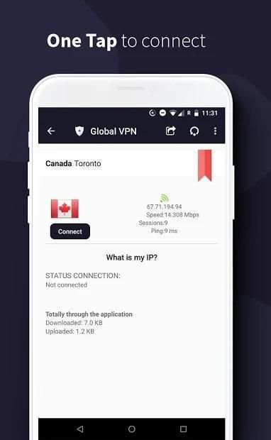 Global VPN - Unlimited Free Fast & Secure VPN screenshot 9