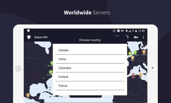 Global VPN - Unlimited Free Fast & Secure VPN screenshot 3
