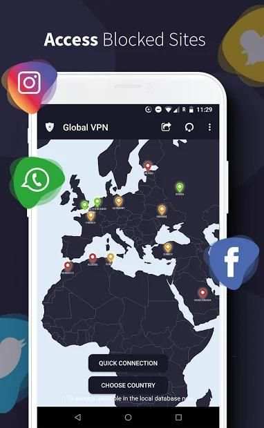 Global VPN - Unlimited Free Fast & Secure VPN screenshot 10