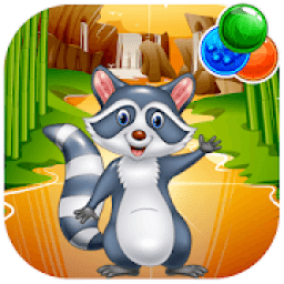 ikon Bubble Shooter: Raccoon Rescue │Shooting Games