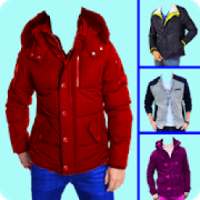 Men Winter Jacket Photo Editor 2018