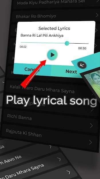 Rajaputana Lyrical Video Status Maker - 30 Second स्क्रीनशॉट 1