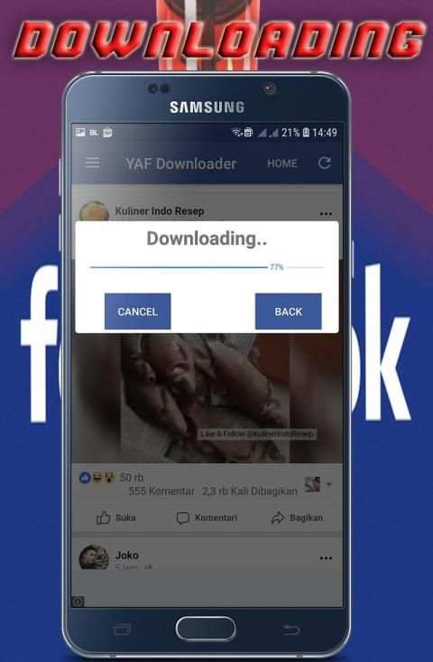 YAF Downloader = Facebook Video Downloader स्क्रीनशॉट 4