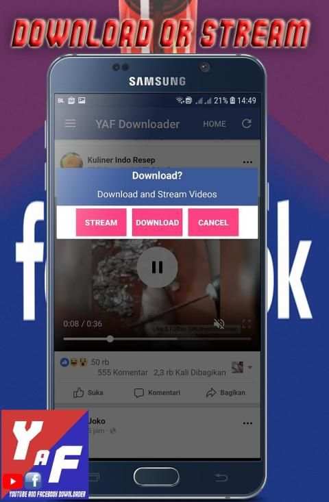 YAF Downloader = Facebook Video Downloader स्क्रीनशॉट 3