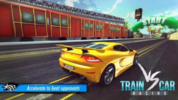 Train vs Car Racing 3D screenshot 3