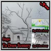 Steps To Draw Scenery