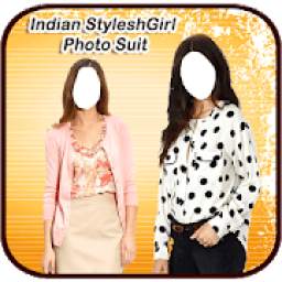 Stylish Indian Girl Photo Suit
