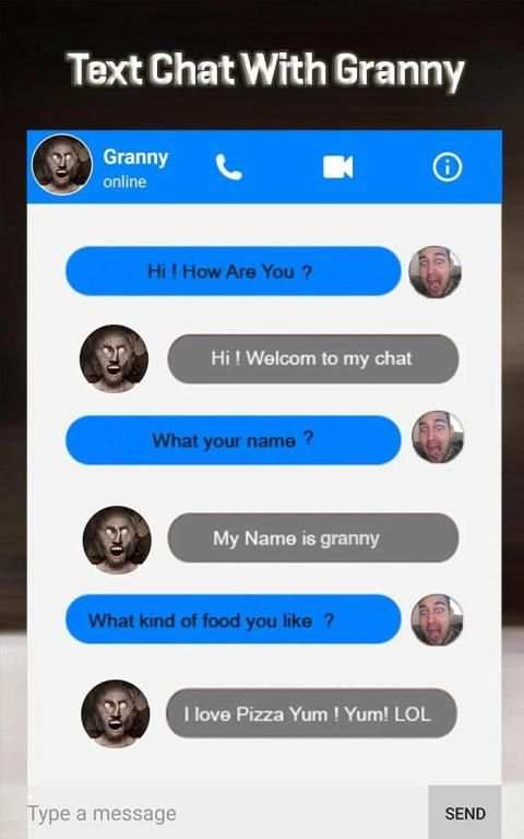Granny Video Call Simulator screenshot 1