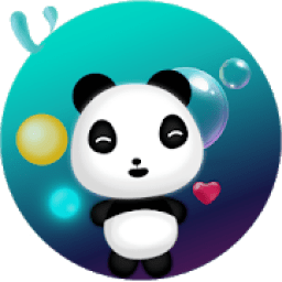 Panda blowing bubbles आइकन
