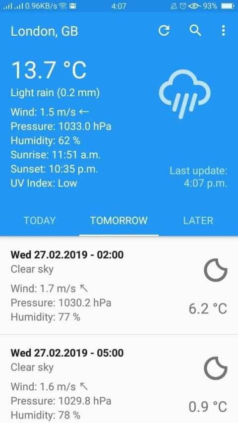 Weather Forecast स्क्रीनशॉट 4